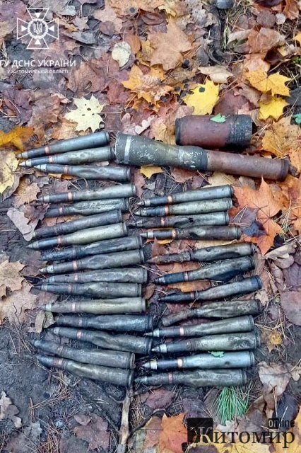 На Житомирщині за 5 днів піротехніки знищили вибухонебезпечні предмети. ФОТО