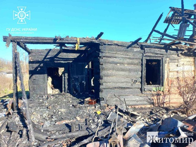 У Бердичеві та селі Коростенського району рятувальники гасили пожежі у будинках. ФОТО