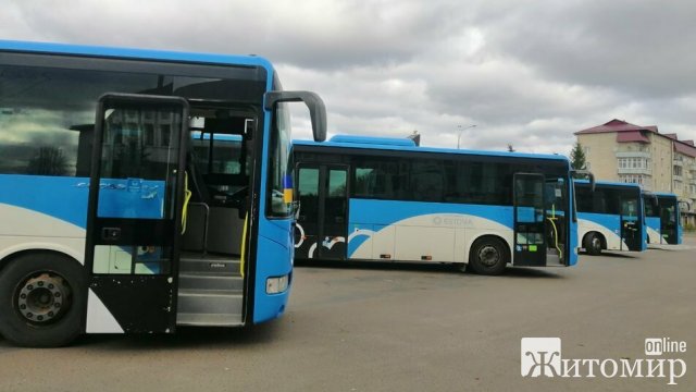 Житомирська область отримала другу партію автобусів від уряду Естонії. ФОТО