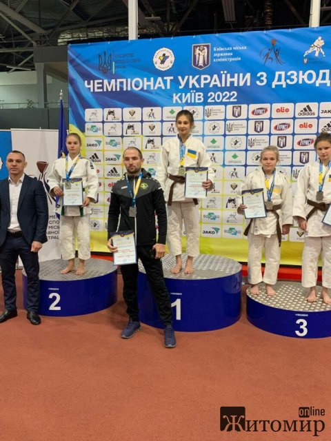 Житомирські спортсмени посіли призові місця на чемпіонаті України з дзюдо. ФОТО