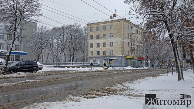За ніч на Житомирщині випало 15 сантиметрів снігу. ФОТО