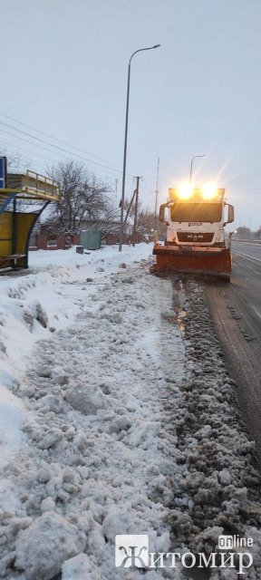 На Житомирщині вночі йшов крижаний дощ, проте дороги оброблені, - запевняє САД. ФОТО