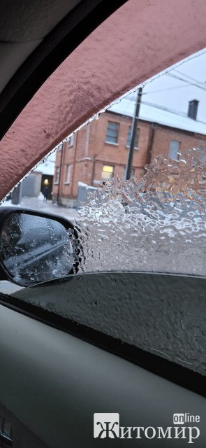 На Житомирщині вночі йшов крижаний дощ, проте дороги оброблені, - запевняє САД. ФОТО