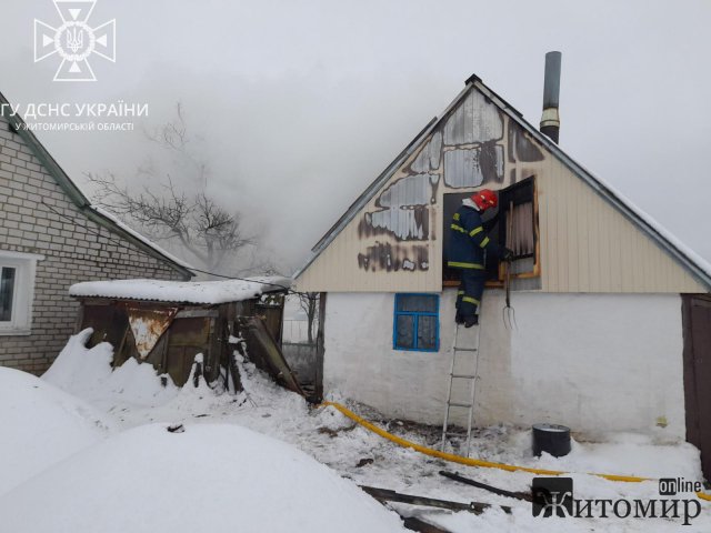 За добу на Житомирщині рятувальники загасили три пожежі. ФОТО