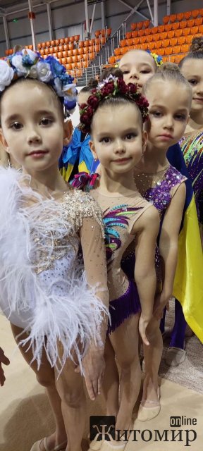 На відкритому кубку Молдови з художньої гімнастики спортсменки з Житомирської області вибороли призові місця. ФОТО