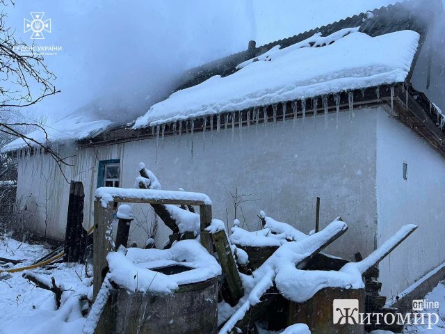 У селі Овруцької громади під час ліквідації пожежі в будинку виявили тіло жінки. ФОТО