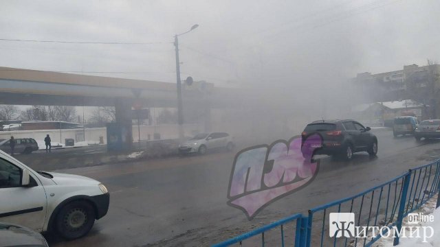 У Житомирі на заправці біля автовокзалу горів Peugeot. ФОТО