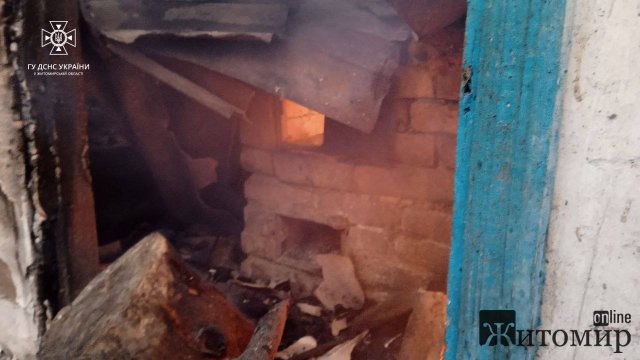 Минулої доби рятувальники гасили пожежі у двох помешканнях у селах Житомирської області. ФОТО