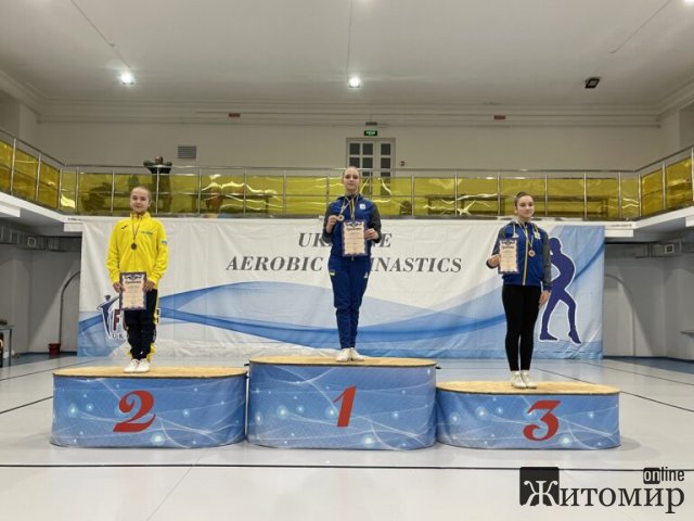 Спортсмени з Житомирщини вибороли срібло у командному заліку Кубку України зі спортивної аеробіки. ФОТО