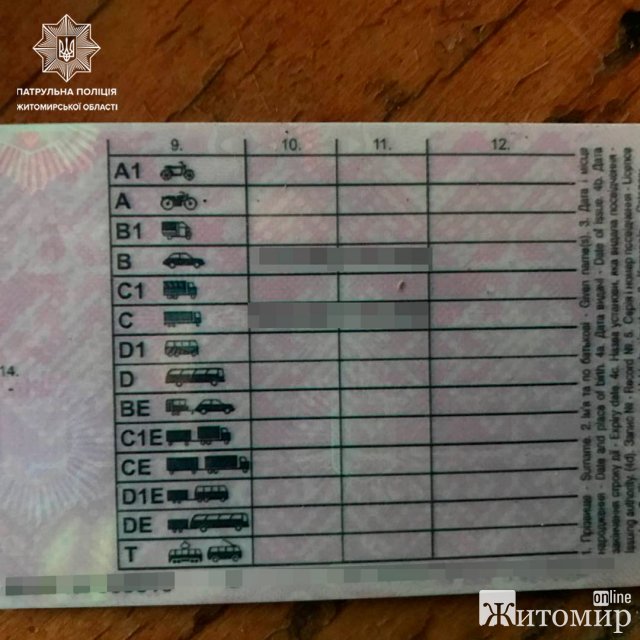 На блокпосту житомирські патрульні зупинили Mercedes, документи у водія виявились підробленими. ФОТО
