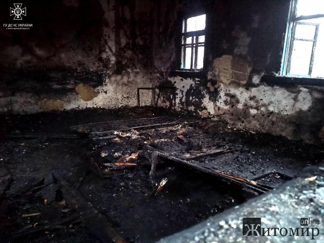 У селі на півночі Житомирської області на пожежі загинули дві людини. ФОТО
