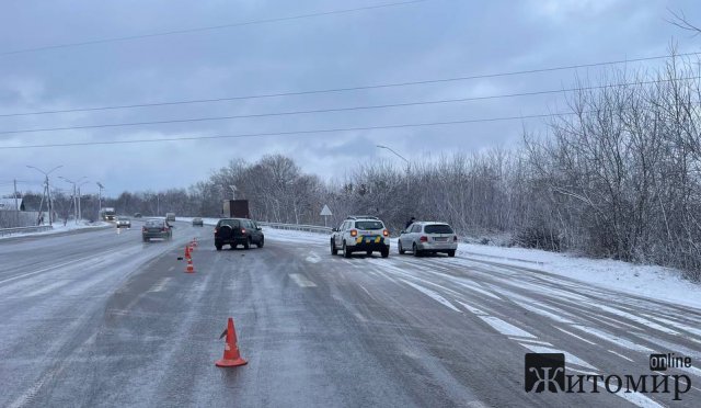 На автодорозі біля Житомира Chevrolet збив жінку з двома дітьми: потерпілих госпіталізували. ФОТО