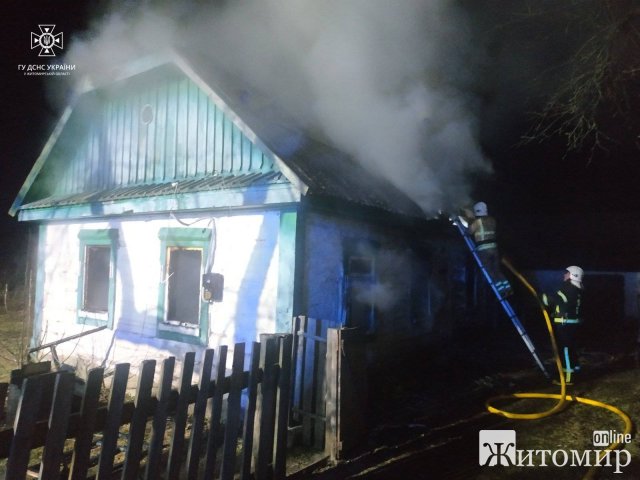 Минулої доби на Житомирщині рятувальники ліквідовували пожежу на сміттєзвалищі та гасили пожежу в будинку. ФОТО