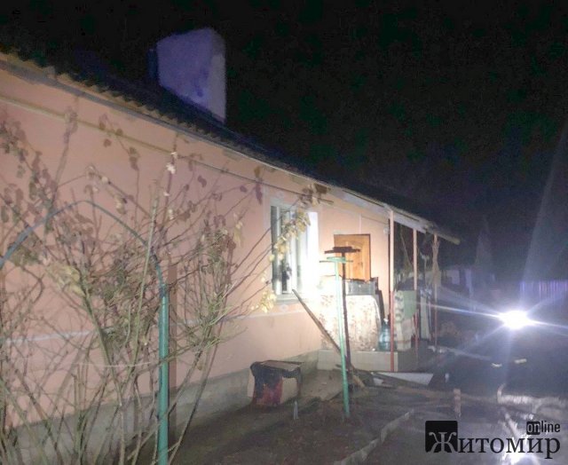 У селі Радомишльської громади вогнеборці врятували на пожежі чоловіка, який самостійно не міг рухатись. ФОТО