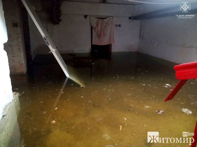 Минулої доби рятувальники Житомирщини відкачували воду з підвального приміщення ліцею. ФОТО