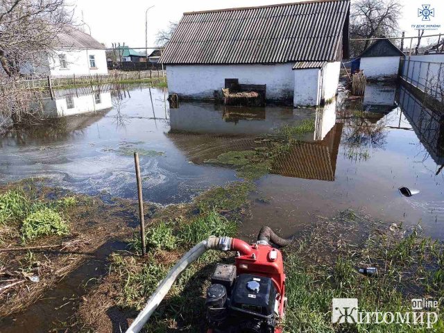 Минулої доби рятувальники Житомирщини відкачували воду з підвального приміщення ліцею. ФОТО