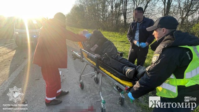 На трасі Київ-Чоп сталася ДТП, рух транспорту в напрямку міста Житомира ускладнений. ФОТО