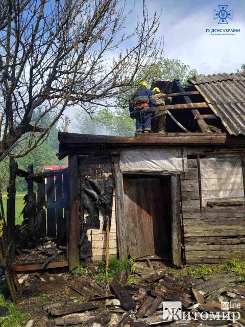 Минулої доби в Житомирській області рятувальники ліквідували 10 пожеж. ФОТО
