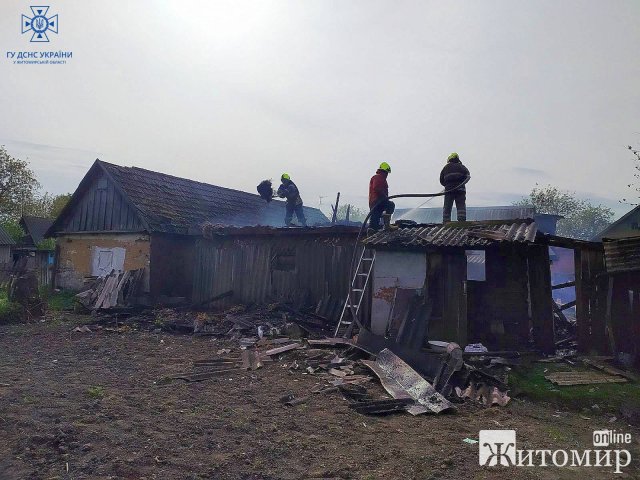 Минулої доби в Житомирській області рятувальники ліквідували 10 пожеж. ФОТО
