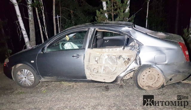 На Житомирщині Nissan та MAZDA врізались у дерева: загинули дві людини. ФОТО