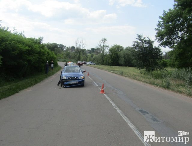 У селі Бердичівського району водійка на Lanos наїхала на велосипедиста: 17-річний водій двоколісника травмований