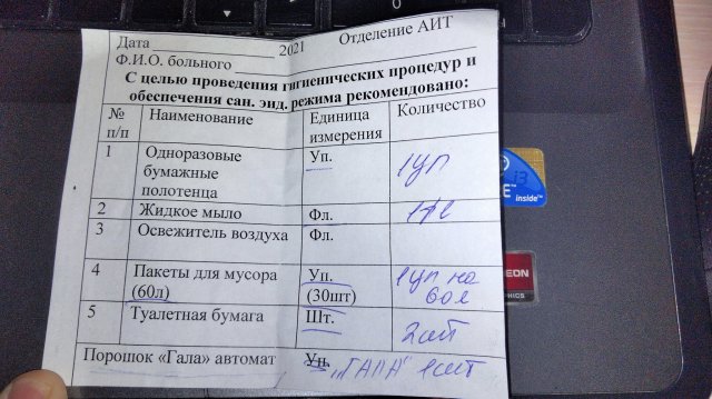 В українських лікарнях досі пишуть списки рідним пацієнтів купити порошок, сміттєві мішки та туалетний папір
