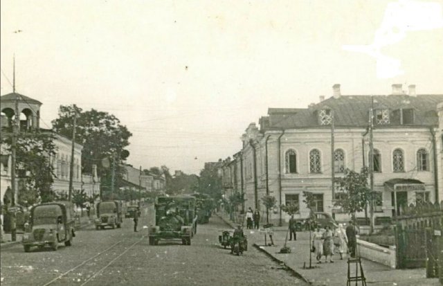 Вулиця Велика Бердичівська в Житомирі у минулому столітті. ФОТО