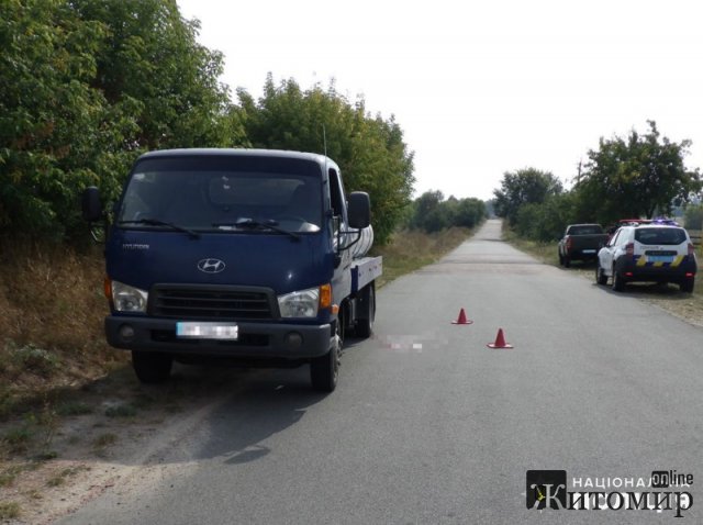 На півночі Житомирщини Hyundai збив пішохода, який рухався проїзною частиною. ФОТО