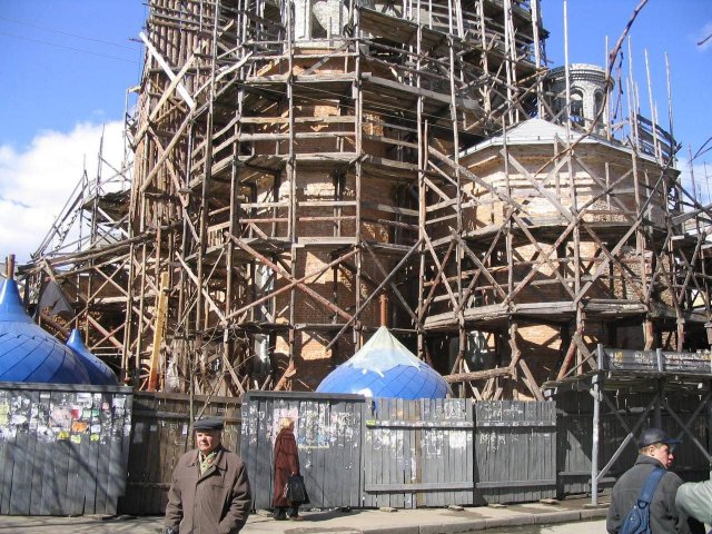 Як у Житомирі відбувалась реконструкція Свято-Михайлівського собору. ФОТО