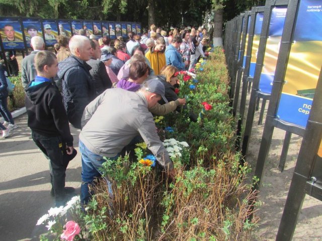 У селищі Житомирської області відкрили алею слави пам