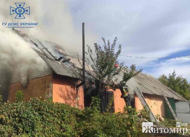 У Житомирі ліквідували пожежу в гаражі. ФОТО
