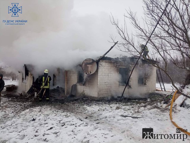 На пожежі в Житомирській області загинули три дитини, їх мати отримала опіки. ФОТО