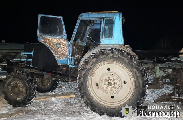 На Житомирські поліцейські викрили чоловіка, який незаконно вирубав соснові дерева