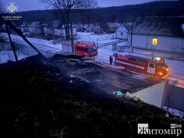 Минулої доби рятувальники виїжджали сім разів ліквідовувати вогонь на Житомирщині