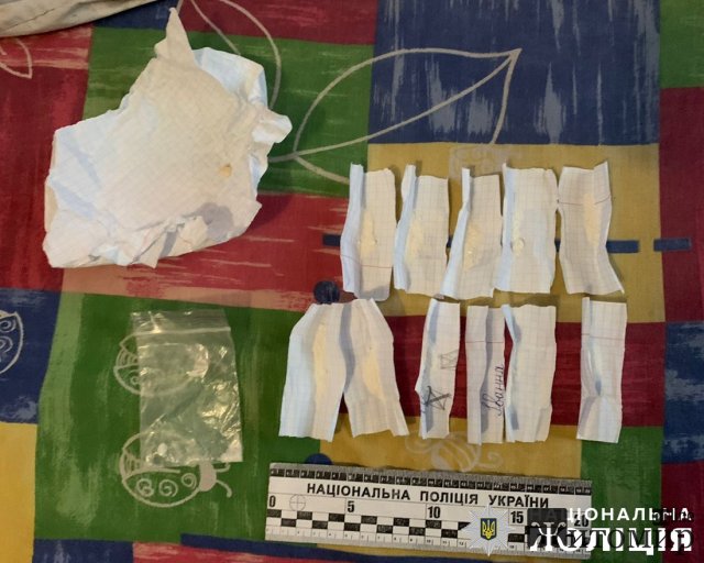 У Радомишлі поліцейські вилучили понад 25 доз психотропів у двох місцевих. ФОТО