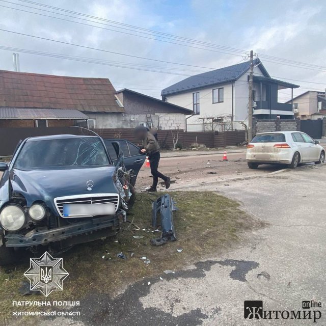 У Житомирі на вулиці Радивилівській сталася ДТП з потерпілими. ФОТО