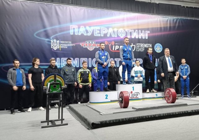 Пауерліфтери Житомирщини посіли призові місця на чемпіонаті України