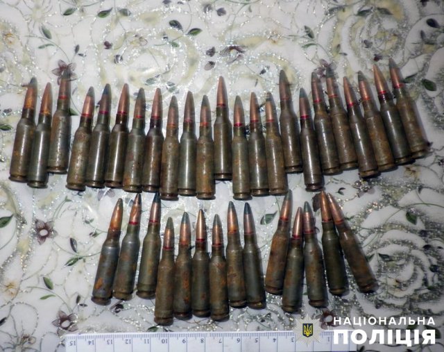 На півночі Житомирщини поліцейські вилучили зброю та набої з приватних обійсть. ФОТО