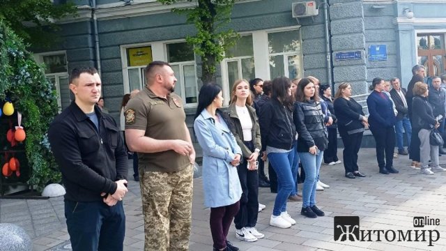 У Житомирі до загальнонаціональної хвилини мовчання долучились представники міськради