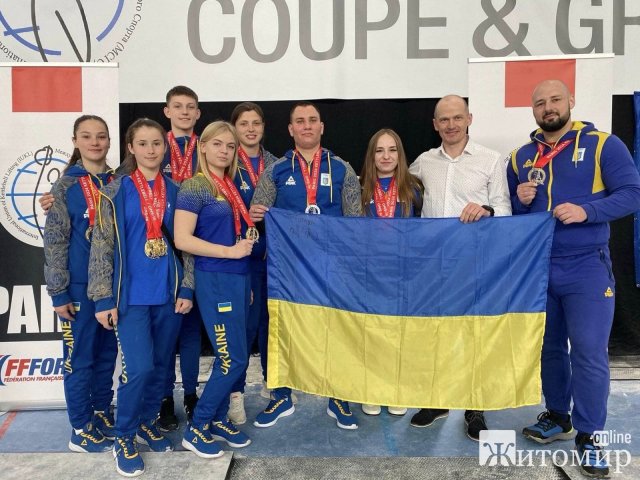Спортсмени з Житомирської області здобули призові місця на чемпіонаті Європи з гирьового спорту