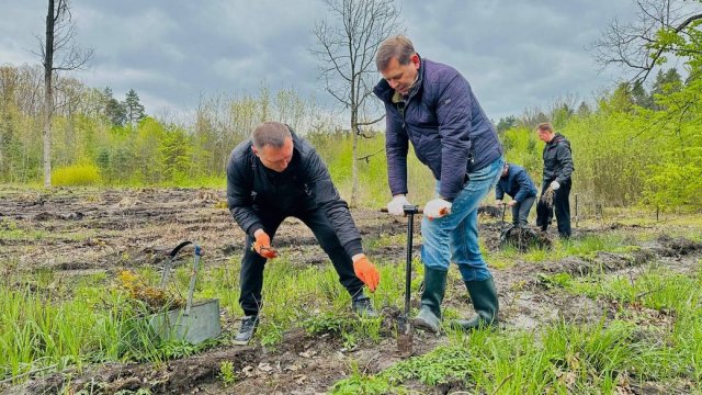У Житомирській області поліцейські висадили понад три тисячі саджанців дерев. ФОТО