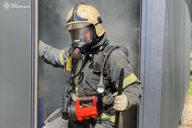 У місті на Житомирщині відбулися тренування ланок газодимозахисної служби