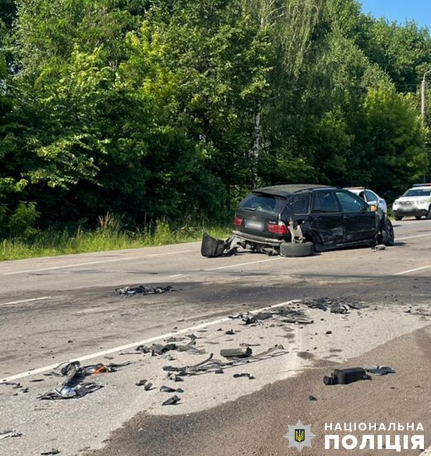 Автотроща на Київському шосе в Житомирі. ФОТО