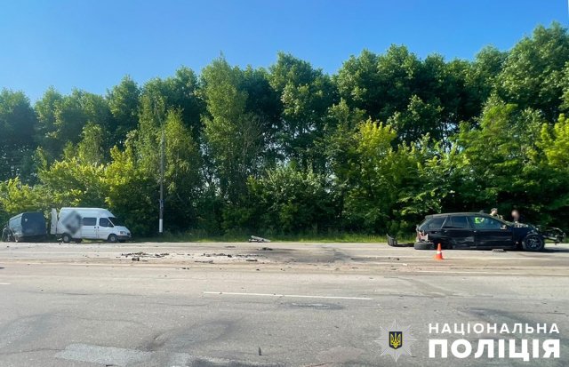 Автотроща на Київському шосе в Житомирі. ФОТО