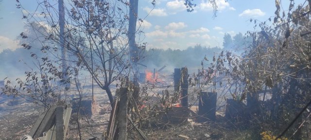 На півночі Житомирщини сталася масштабна пожежа. ФОТО