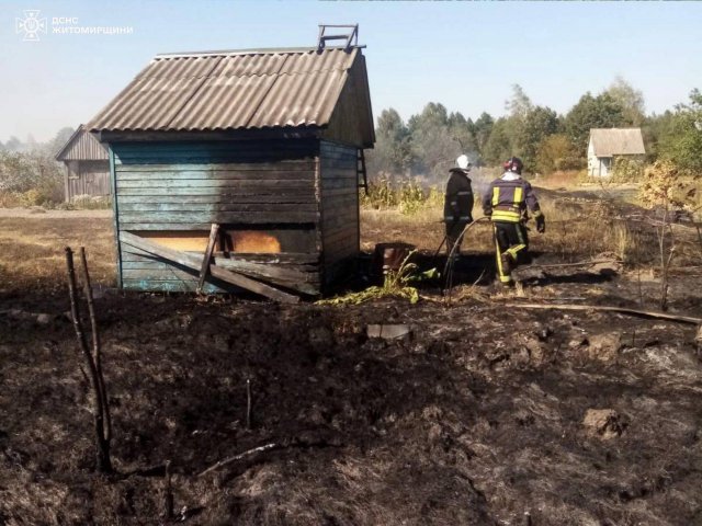 У Житомирській області за добу сталося майже 40 пожеж. ФОТО