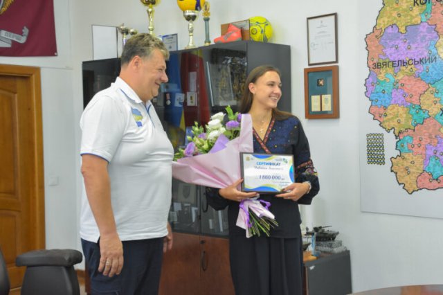 У Житомирі відбулася зустріч з Олімпійською призеркою Анастасією Рибачок. ФОТО