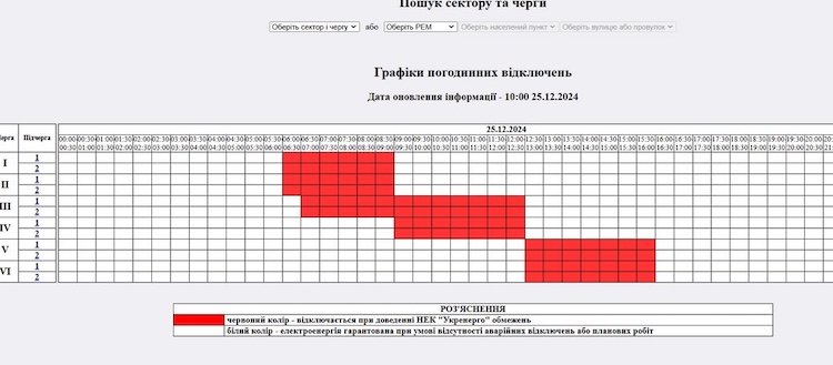 25 грудня на Житомирщині вимикатимуть електрику - Події, Інформація, Топ-новини. Джерело: Zhitomir-OnLine 25 грудня на Житомирщині вимикатимуть електрику - фото №