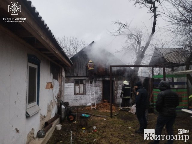 У Звягелі рятувальники ліквідували пожежу в приватному домоволодінні. ФОТО У Звягелі рятувальники ліквідували пожежу в приватному домоволодінні. ФОТО