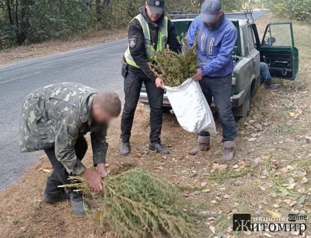 На автодорозі в Житомирській області поліцейські зупинили ВАЗ: у багажнику водій перевозив коноплі. ФОТО На автодорозі в Житомирській області поліцейські зупинили ВАЗ: у багажнику водій перевозив коноплі. ФОТО